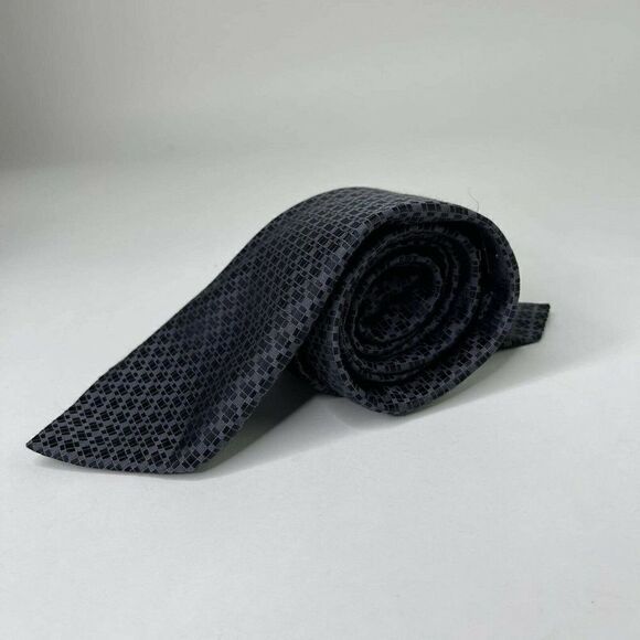 VTG Bugatti Necktie Navy Blue Men's Designer Tie - Picture 1 of 6